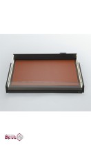 طبقه کشویی چرمی ریلی داخل کمد لباس با بدنه LED ملونی Melloni کد WS4159