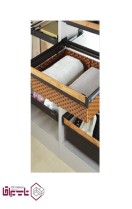 سبد حصیری ریلی داخل کمد لباس ملونی Melloni کد WS4141