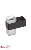 هولدر لیوانی جای مسواک و خمیردندان و سشوار چسبی سرامیکی طرح C فانتونی fantoni کد S029