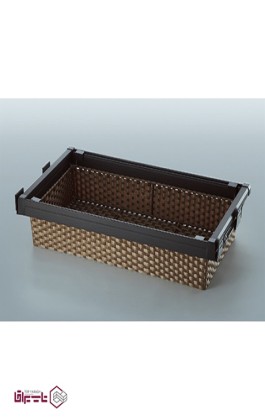 سبد حصیری ریلی داخل کمد لباس ملونی Melloni کد WS4119