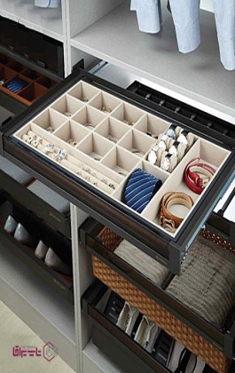 جای کمربند و کروات و زیور آلات مخمل ریلی ملونی Melloni کد WS4140G