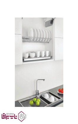 آبچکان بالای سینک دو طبقه تمام استیل فانتونی fantoni کد G041