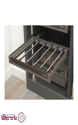 جا شلواری ریلی آرام بند چرمی داخل کمد اچ تی ان HTN کد HCE - 17