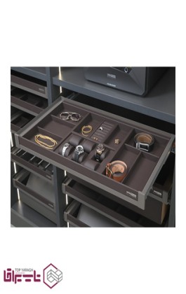 جای زیورآلات ریلی آرام بند چرمی داخل کمد اچ تی ان HTN کد HCE - 21