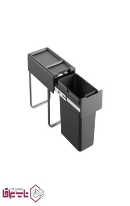 سطل تک مخزنه زیر سینک ریلی آرام بند 25 لیتر ملونی Melloni کد 9204