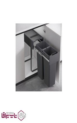 سطل زباله چند منظوره متصل به کف طرح دو سطلی فانتونی fantoni کد Q530