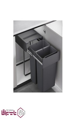 سطل زباله چند منظوره متصل به کف طرح دو سطلی فانتونی fantoni کد Q540