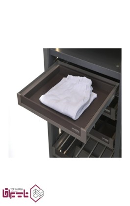 طبقه کشویی ریلی آرام بند چرمی داخل کمد اچ تی ان HTN کد HCE - 18