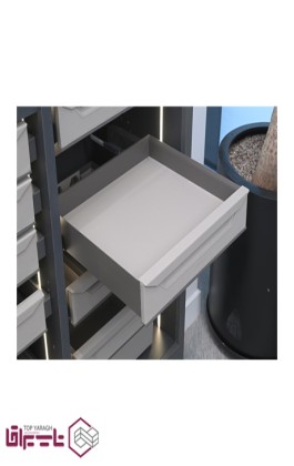 طبقه کشویی ریلی آرام بند چرمی داخل کمد اچ تی ان HTN کد HCL - 01