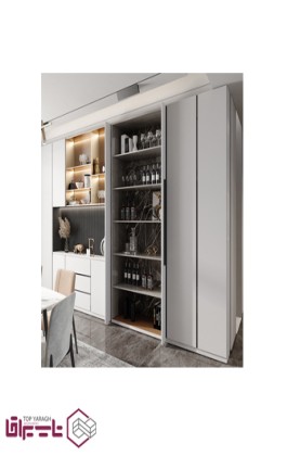 مکانیزم پاکت دور تک درب چوبی  ارتفاع 285cm - 180cm فانتونی fantoni کد K001