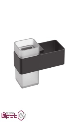 هولدر لیوانی جای مسواک و خمیردندان و سشوار چسبی سرامیکی طرح C فانتونی fantoni کد S029