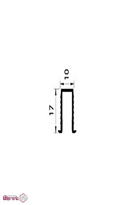پروفیل سه متری مناسب داخل شیار زیر درب آلباتور Albatur کد 15091621410