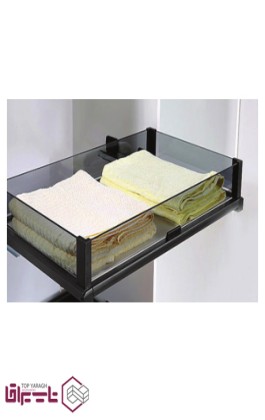 کشو ریلی شیشه ای داخل کمد طرح ایتالین فانتونی fantoni کد J501
